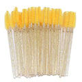 Disposable Lash & Brow Spoolie Wands with Nylon Bristles - 300PCS Assorted Colors