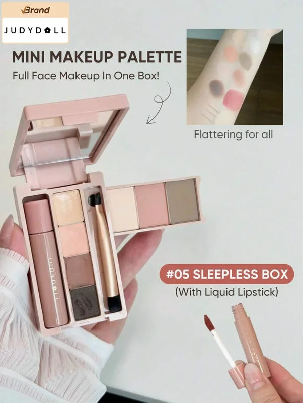 All-in-One Portable Makeup Palette with Multi-Function Eye & Face Colors