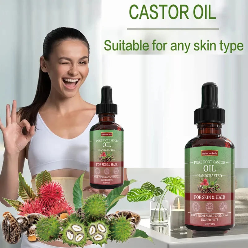 Natural Castor Oil for Skin & Hair - Deep Moisture & Winter Nourishment