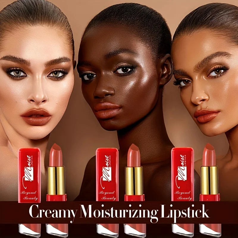 Creamy Long Lasting Lipstick Set for Women and Beginners - 12 Colors
