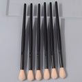 Champagne Makeup Brush Set with Highlight, Eyeshadow & Nose Brushes - Soft Bristles