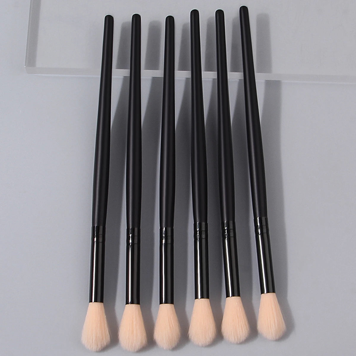 Champagne Makeup Brush Set with Highlight, Eyeshadow & Nose Brushes - Soft Bristles