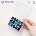 Mini Watercolor Paint Sample Set - 15 Colors, Handmade 1/2ml Water Color for Artists
