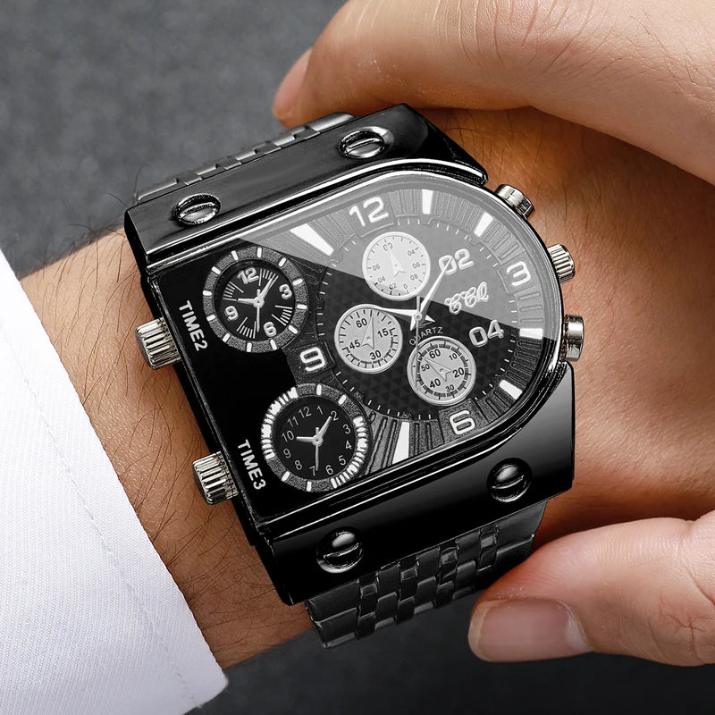 Men's Luxury Gold Quartz Watch with Stainless Steel Band - Casual Business Style