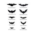 Halloween Bat Night Light Wall Decal Set - 12/24 LED Stereoscopic Party Decor