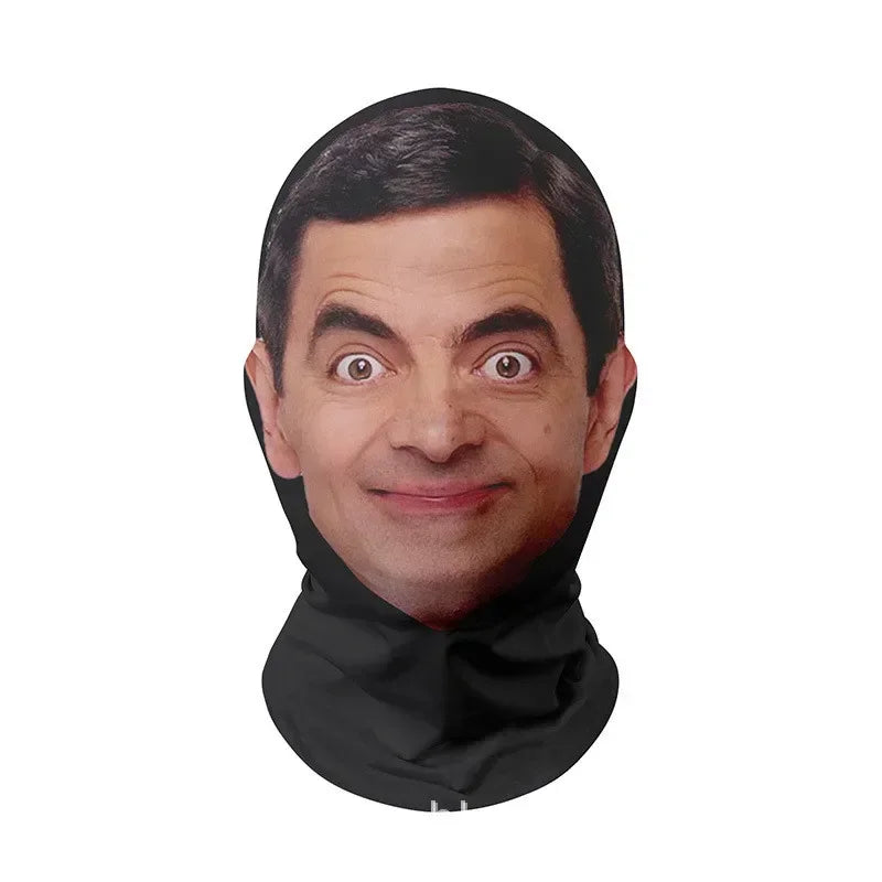 Full Face Mask Cosplay Headgear Halloween Costume Mesh Headwear Party Prop