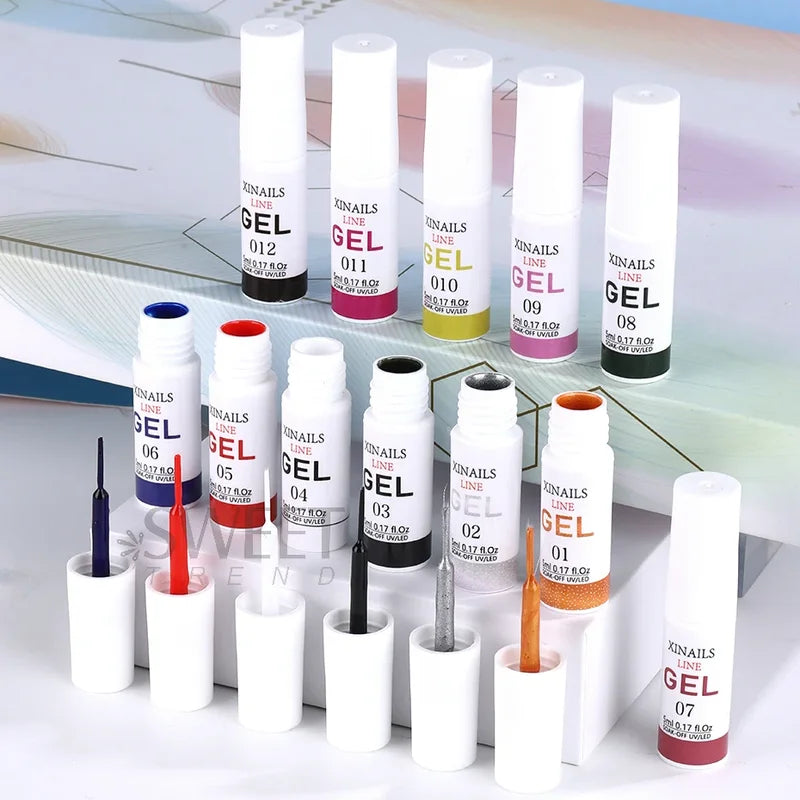 5ml Nail Art Gel Polish Wire Silk Pen for Manicure Drawing & Graffiti