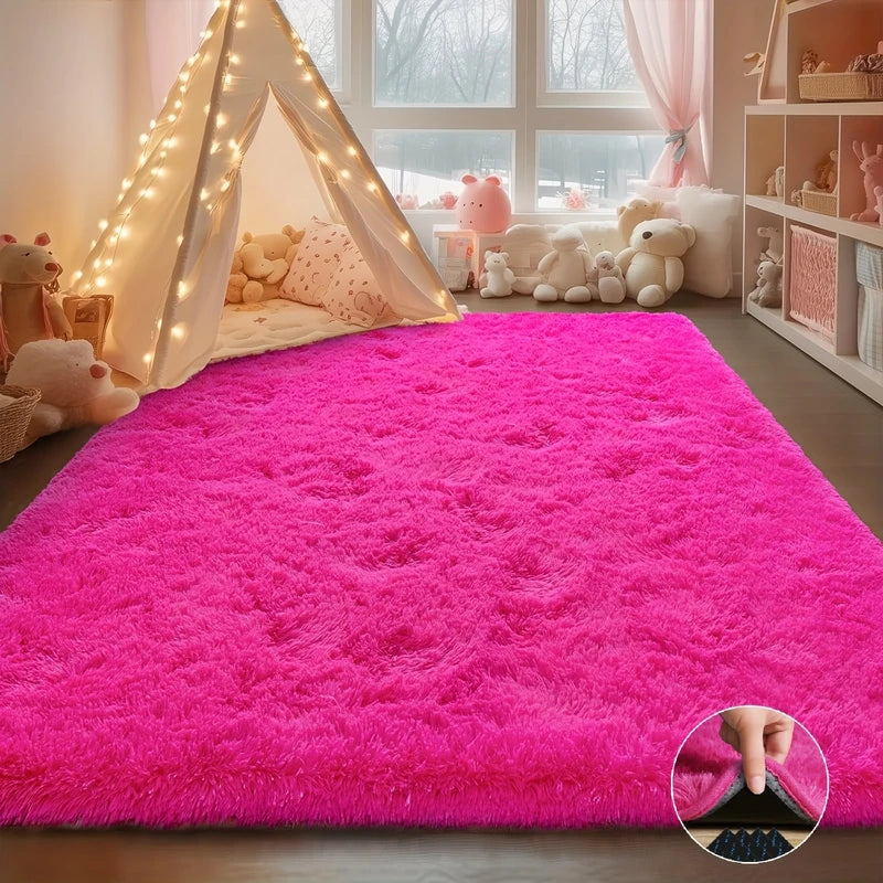 Luxury Plush Non-Slip Shaggy Rug for Living Room & Bedroom – Multiple Sizes