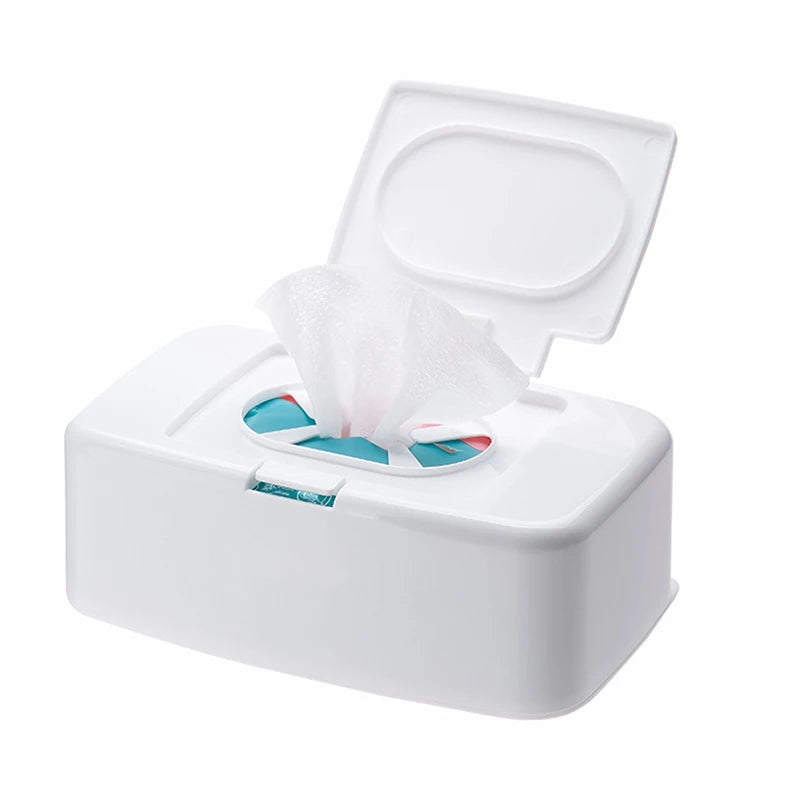Portable Wet Tissue Box Dispenser for Car & Home - Napkin Storage Container