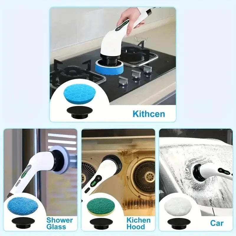 18PCS Replaceable Brush Heads Cleaning Kit for Electric Rotary Scrubbers