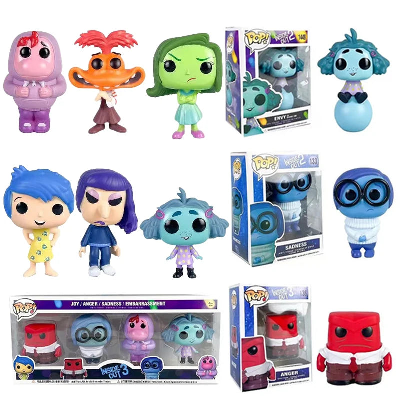 Anime Inside Out Action Figure Toy Set - 10cm PVC Collectible Figurines