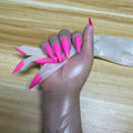 Thin Transparent Latex Gloves with Nails for Cross Dressing, Halloween & Photography