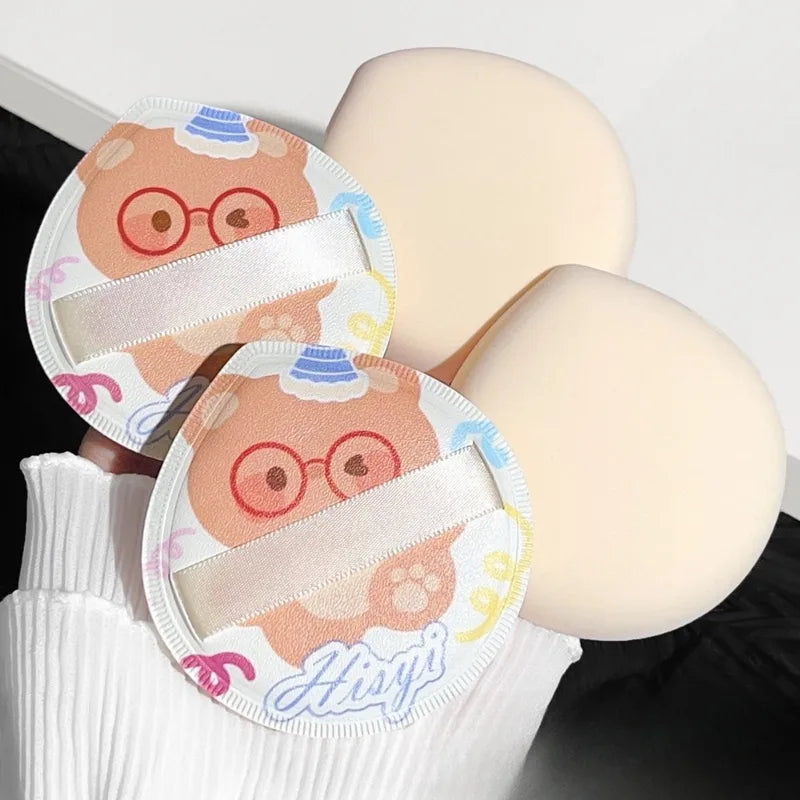 Spectacled Bear Makeup Sponge Set - Wet & Dry Cosmetic Puff Kit