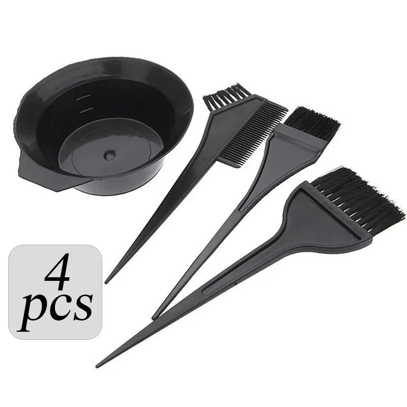 Professional Hair Dyeing Kit with Mixing Bowls and Brushes - Salon Color Tools Set