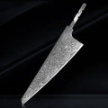 Japanese Hand Forged Chef Knife Blade - Damascus Steel DIY Blank Knife