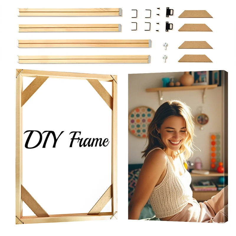 Personalized Canvas Wall Art - Custom Photo Wall Decor for Room & Home Gift
