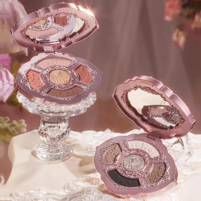 Multicolor Glitter Eye Shadow Palette with Natural Shimmer Finishes
