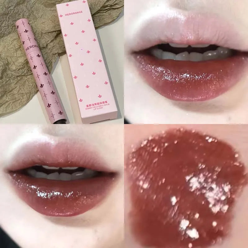 Water Light Mirror Lip Gloss Hydrating Lipstick with Shine & Moisturizing Effect