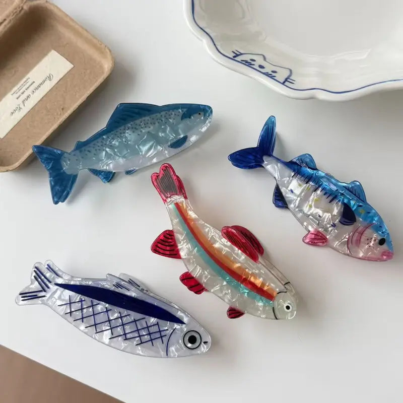 Cute Fish-Shaped Back-of-Head Hair Clip - Small Hair Accessory for Daily Wear