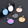 Wholesale Military Style Disc Pendant Necklace Set - 6 Colors & 4 Sizes