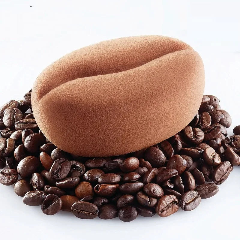 6 Cavity 3D Coffee Bean Silicone Ice Cube Mold for Coffee, Dessert, and Cake