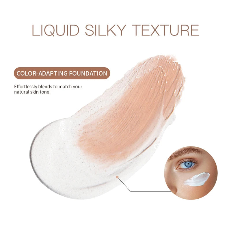 Color Changing Foundation 4-in-1 Moisturizer SPF 30 Waterproof Concealer