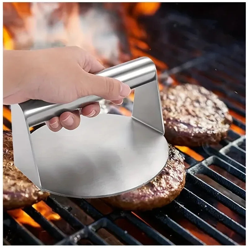 Stainless Steel Burger Patty Press Mold for Deli Meats and Meat Making