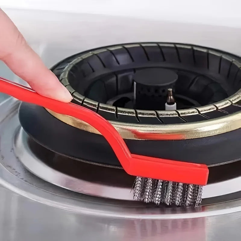 Gas Stove & Range Hood Cleaning Brush Set - Multi-Functional Kitchen Decontamination Wire Brushes