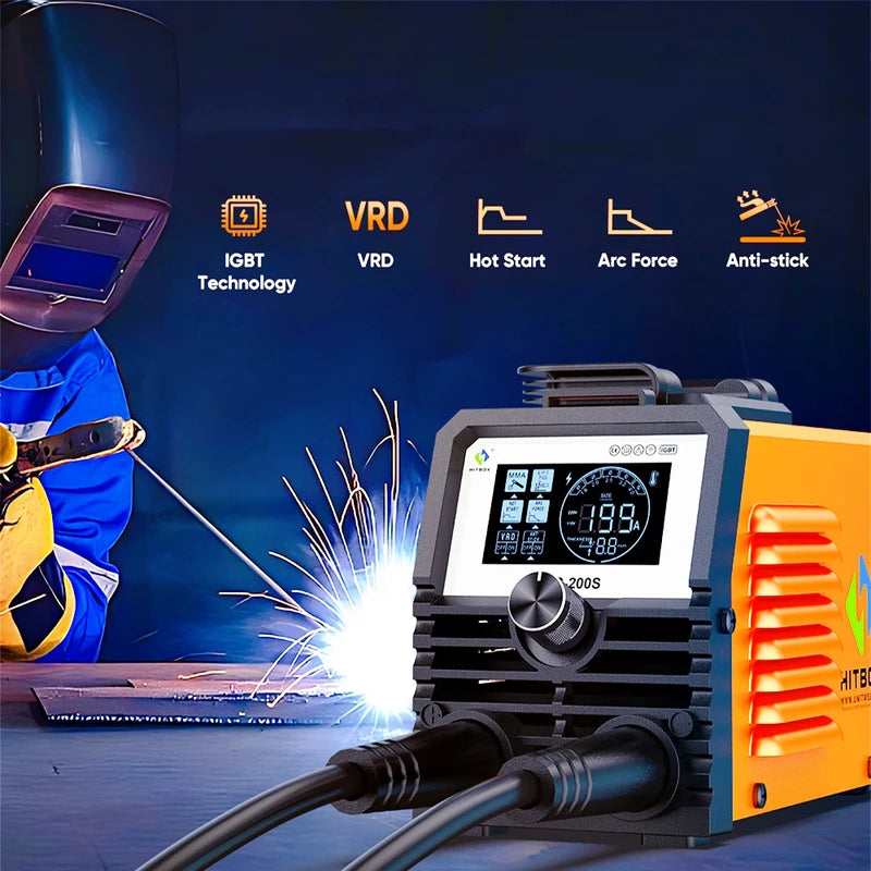 Portable Arc Welding Machine 2-in-1 MMA TIG Inverter Digital Display 220V