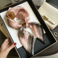 Silk Square Scarf for Women - Fashionable Headscarf & Bag Strap Accessory