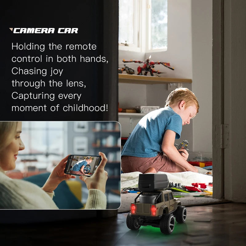 1:64 Alloy RC Off-Road Car with Camera and 2.4GHz Remote Control – Kids Gift