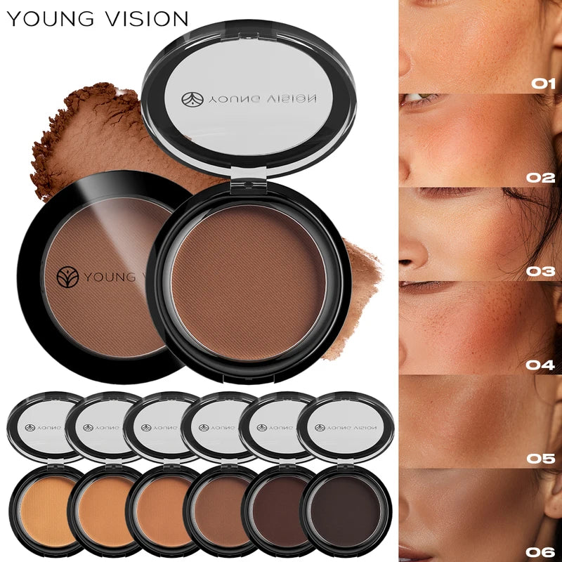 Matte Contour Powder Palette - Long-Lasting Face Shaping Makeup Kit