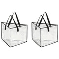 Clothes Hanger Storage Bag Organizer Space Saver with Handles - Triangle & Square Varieties