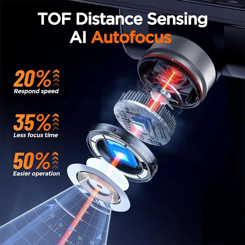 4K Digital Microscope with Autofocus 2000x HDMI Soldering Repair Kit 8" Screen