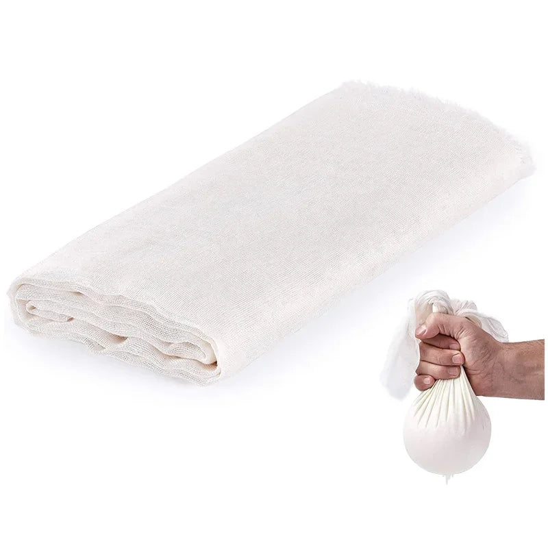 Reusable Cheese Cloth Strainer for Cooking and Baking - Hemmed Muslin Cloth