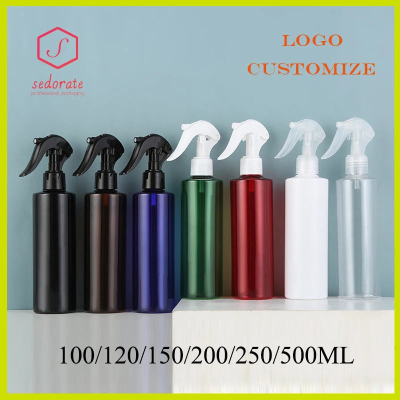 Refillable Plastic Spray Bottles with Trigger Lid for Lotion Perfume Makeup