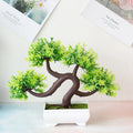 Artificial Bonsai Tree for Home Decor - Small Potted Green Plant, Indoor and Wedding Decoration
