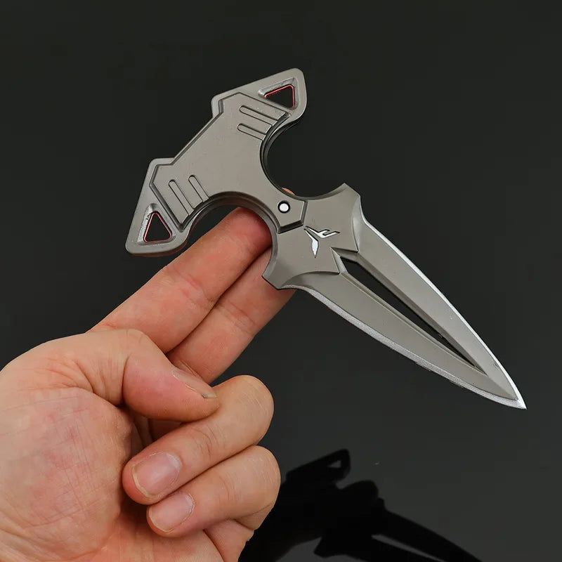 14cm All-Metal Toy Knife Model Craft Ornament for Outdoor Play - Unsharpened