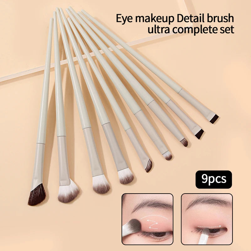 Professional Eye Makeup Brush Set with Eyeliner, Nose Shadow & Smudge Brushes