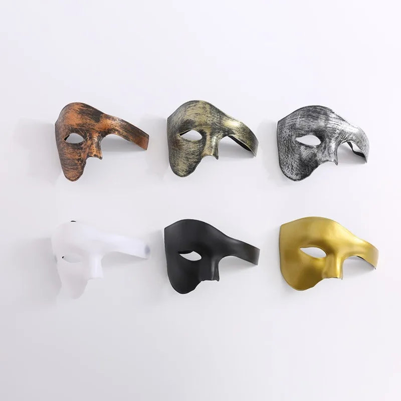 Lightweight Plastic Masquerade Mask for Costume and Cosplay - Unisex, Multiple Colors