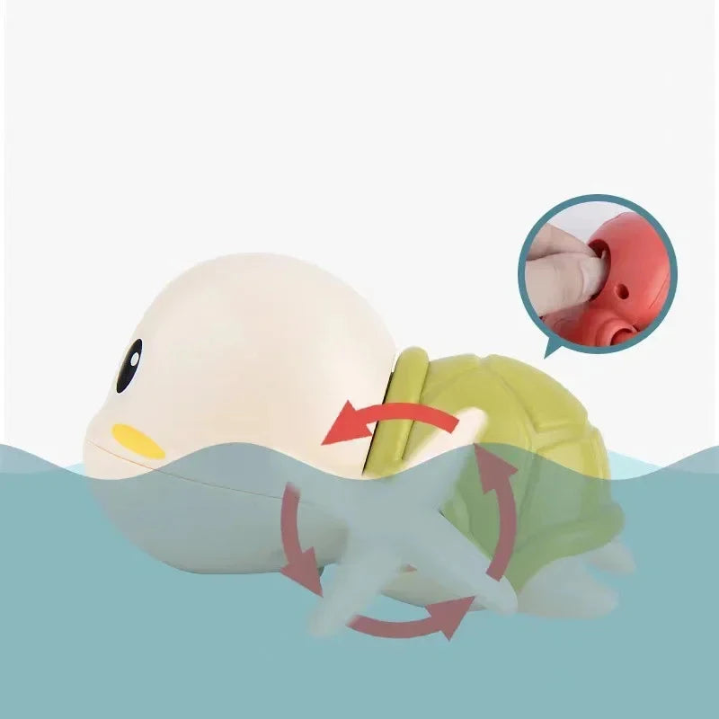 Baby Bath Toys for Children - Cute Frogs Swimming & Clockwork Bath Toys