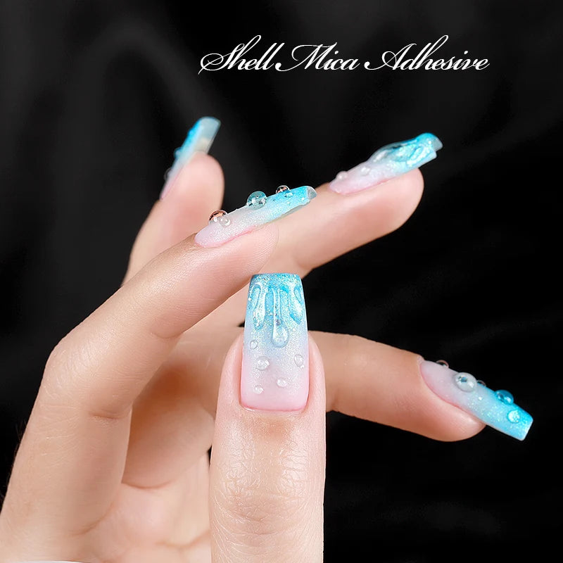 Water Drop Wave Gel Nail Polish Clear Ripple Gel Varnish 15ml - Flawless Manicure