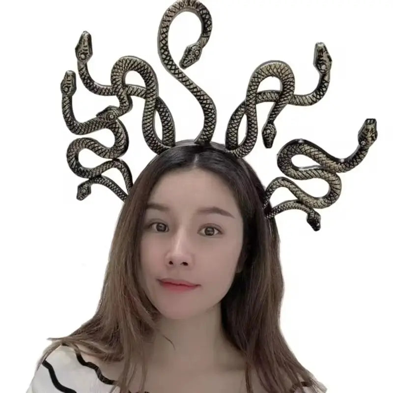 Realistic Snake Halloween Headband - Scary Hair Hoop for Cosplay & Parties