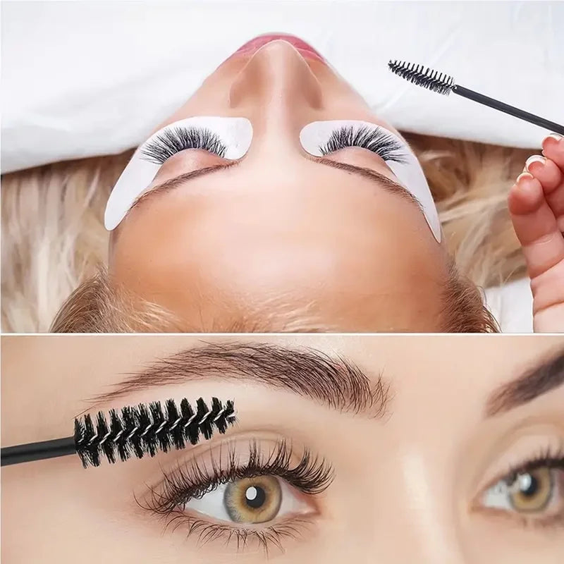 Eyelash Extension Cleaning Kit 4-in-1 Lash Shampoo Brush Foam Bottle Set