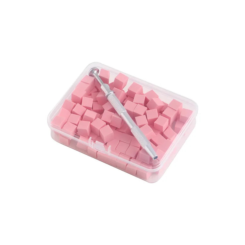 Square Nail Art Sponge Set with Gradient Brushes for DIY Manicure and Gel Polish