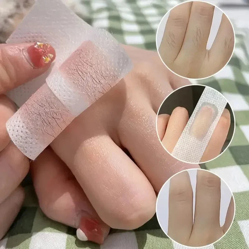 Professional Hair Removal Wax Strips for Legs Face Body - Cold Double Sided Paper