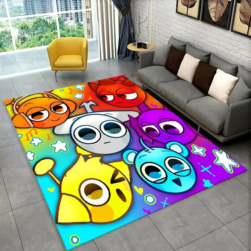 Non-Slip Area Rug for Living Room and Kids Room - Soft Carpet Floor Mat