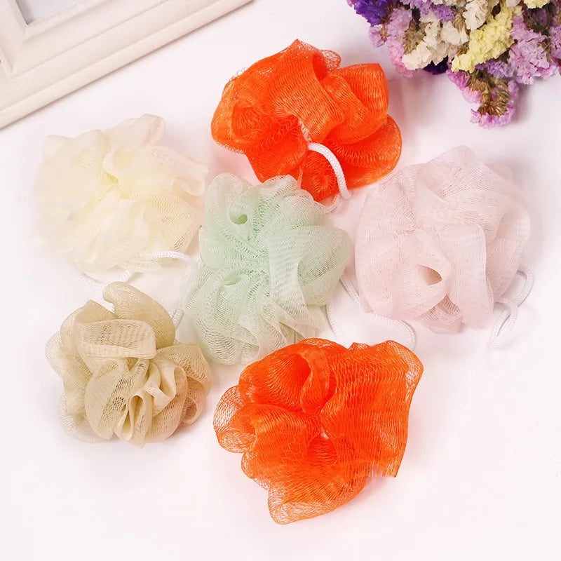 10Pcs Bath Shower Loofah Sponge Set - Colorful Mesh Body Wash Exfoliators