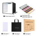 Portable Dimmable Photo Studio Light Box Kit 30/40cm with 6/12 Color Backgrounds