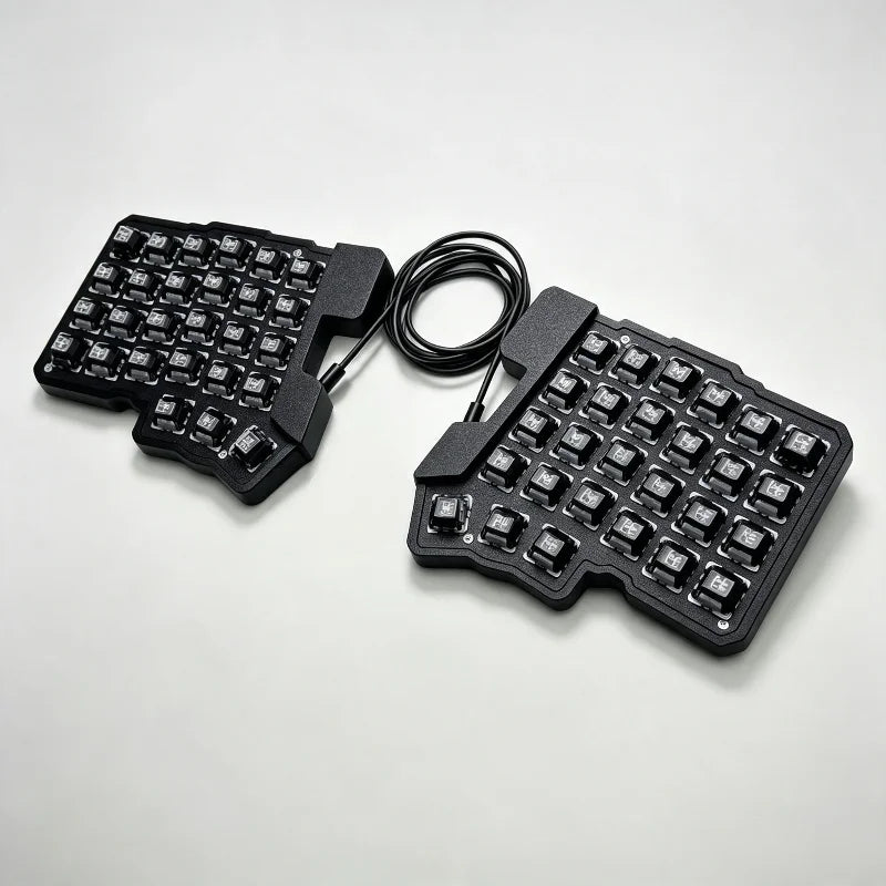 Split Mechanical Keyboard Kit - Hot Swappable, Programmable, Ergonomic 54-Key Layout